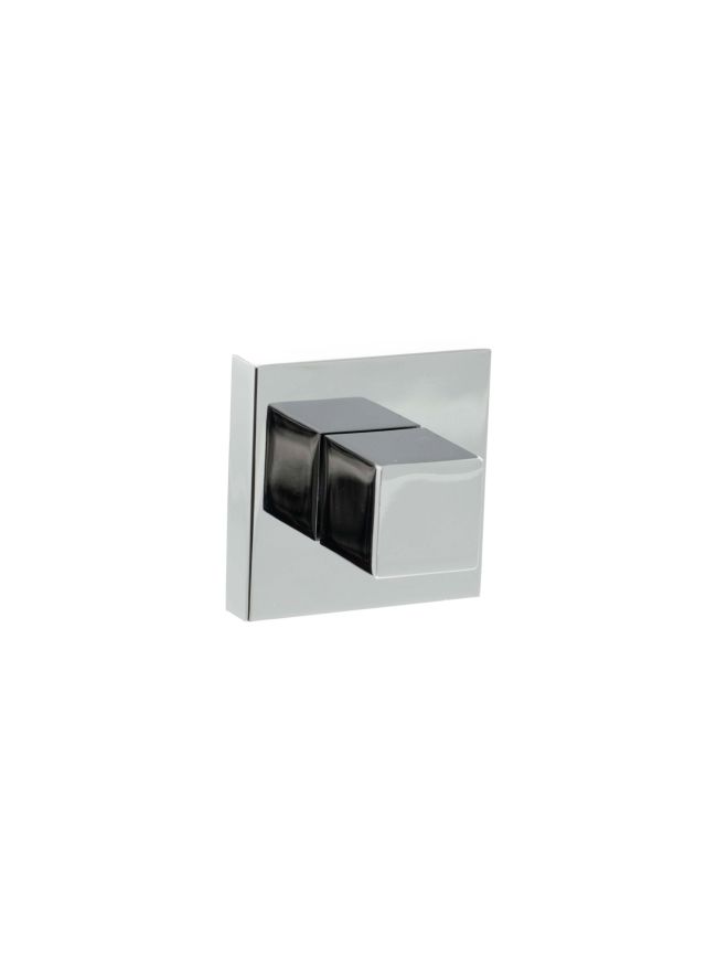Senza Pari WC Turn and Release on Flush Square Rose (bolt through fixing only) (bolt through fixing only) - Polished Chrome