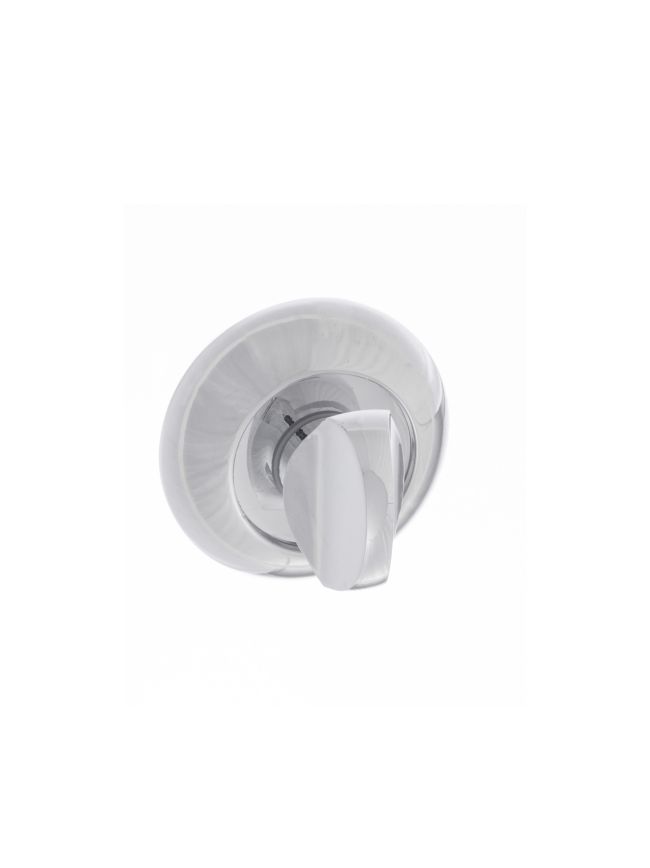 Mediterranean WC Turn and Release on Round "C" Rose - Polished Chrome