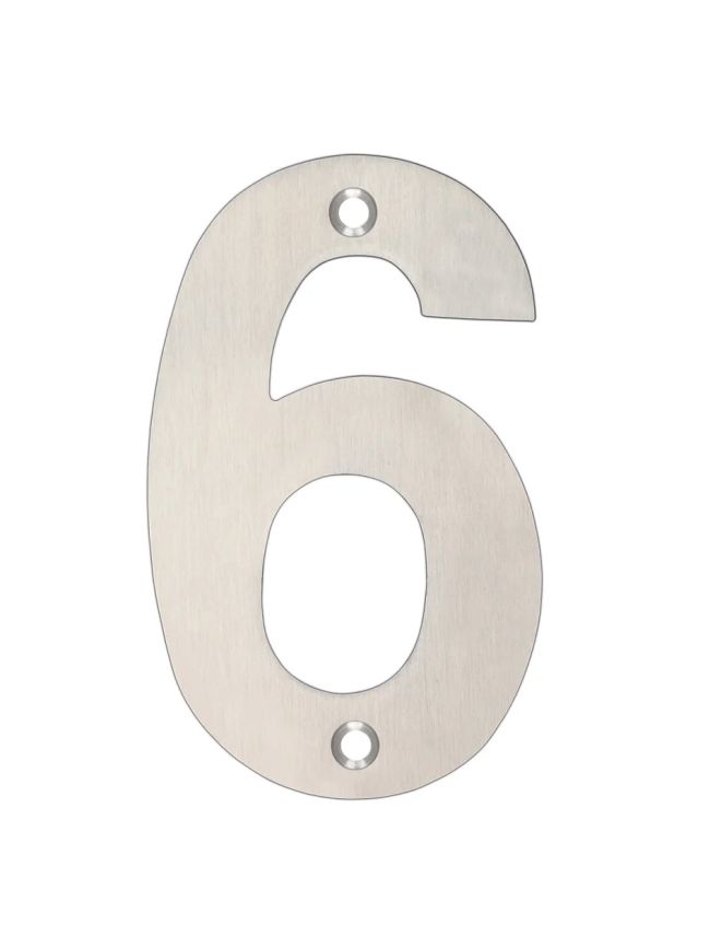 Zoo Hardware Numerals - Satin Stainless