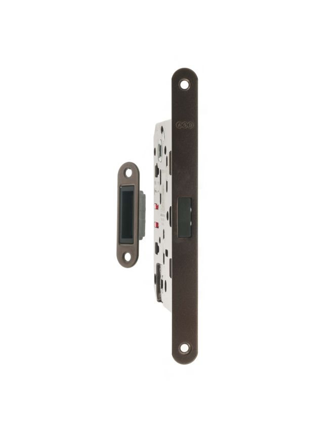 AGB Polaris 2XT Magnetic Bathroom Lock 50mm backset - Bronze