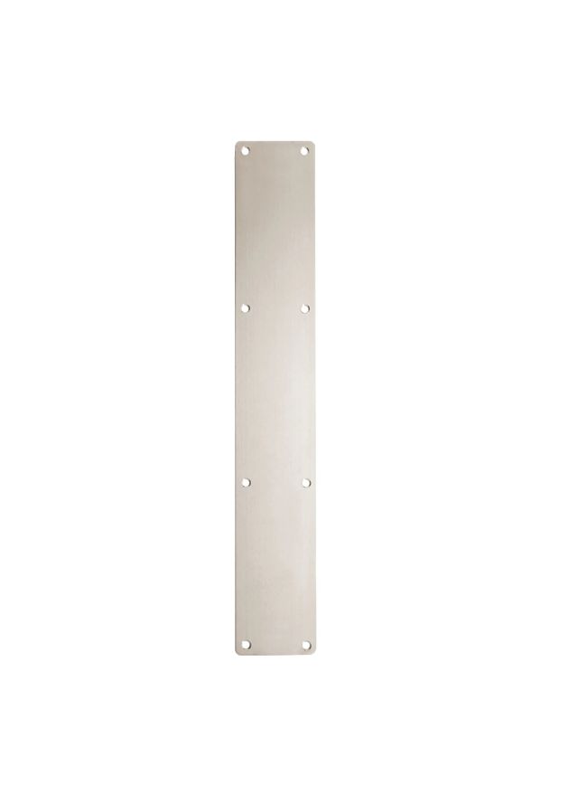 Zoo Hardware Finger Plate - Blank (Rounded Corner) 75mm x 475mm - SSS - Stainless Steel
