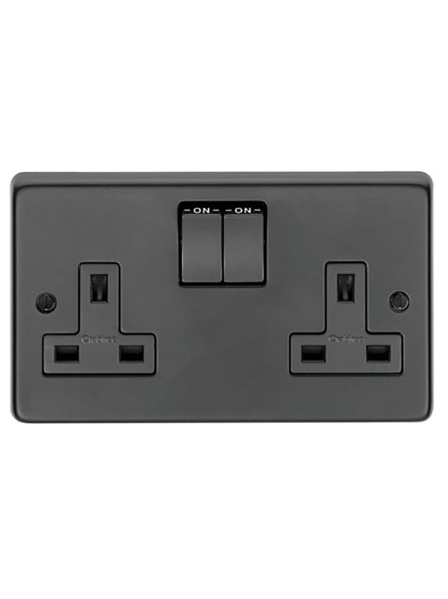 MB Double 13 Amp Switched Socket