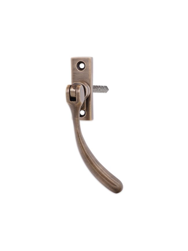 Peardrop Espag Locking Fastener (RH) Antique Brass