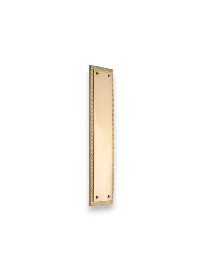 Georgian Finger Plate 300mm  Satin Brass