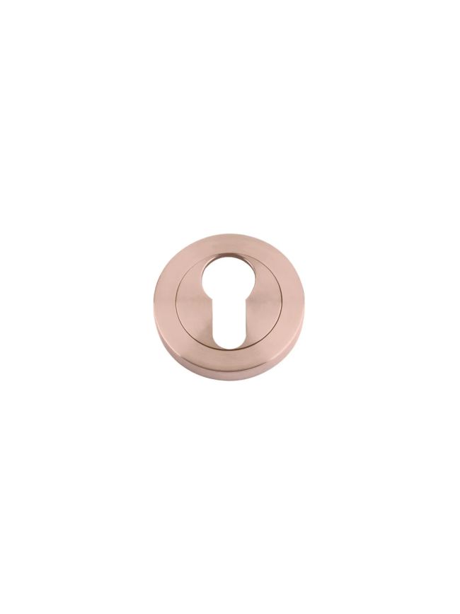 Zoo Hardware Euro profile escutcheon - Tuscan Rose Gold