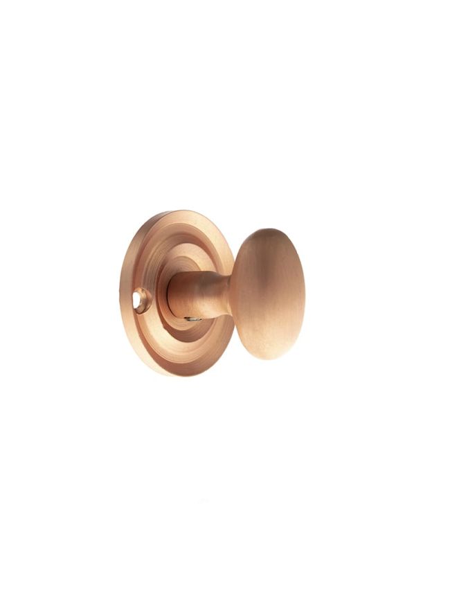 Old English Solid Brass Oval WC Turn and Release - Urban Satin Copper