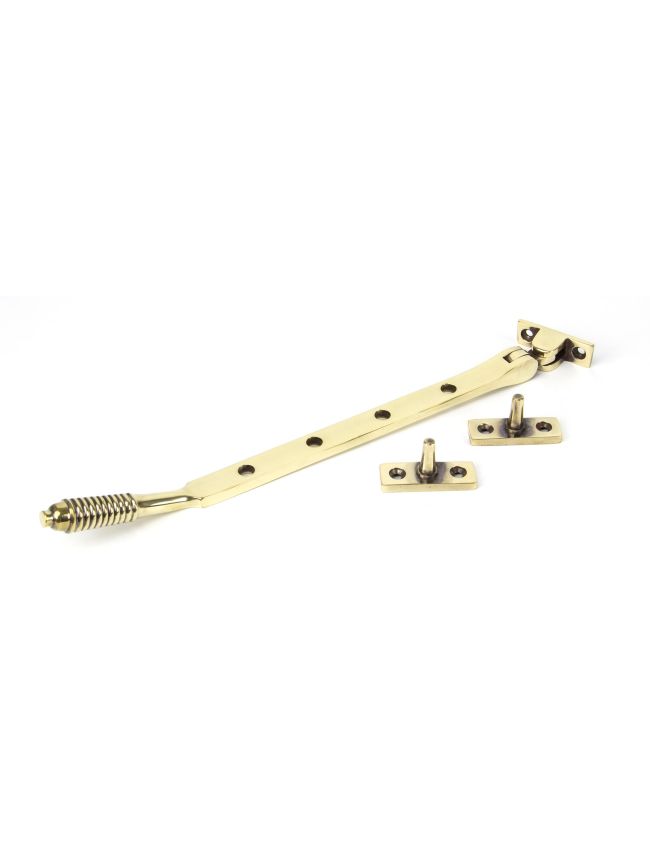 Aged Brass 10" Reeded Stay