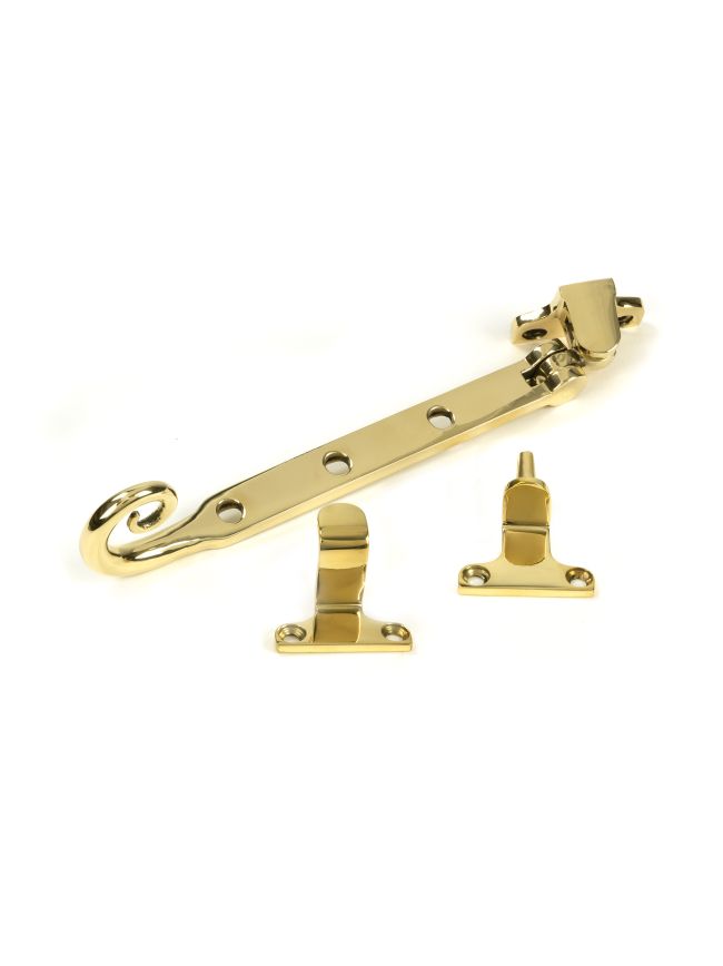 Polished Brass 8" Monkeytail Stay (Steel Window)
