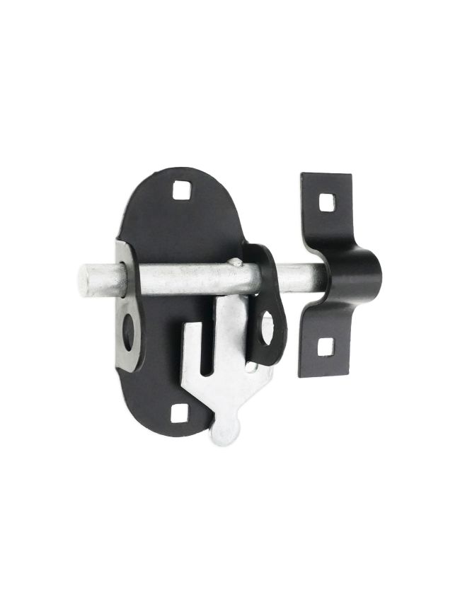 Iron Oval Pad Bolt Black