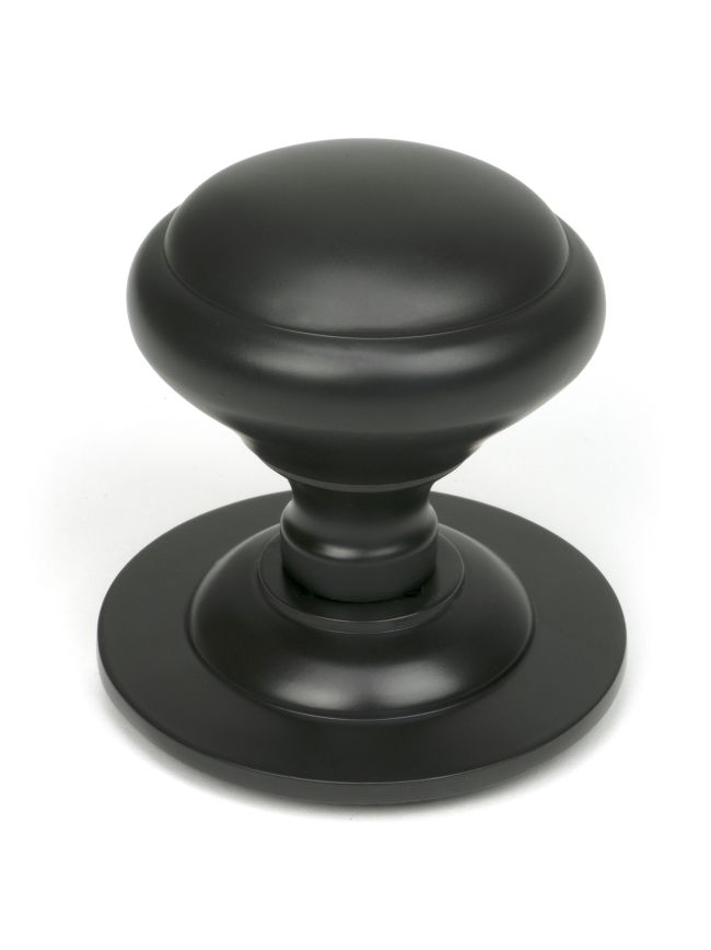 Aged Bronze Round Centre Door Knob