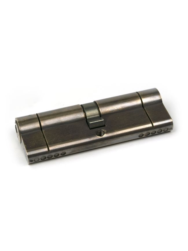 Aged Brass 45/45 5pin Euro Cylinder KA