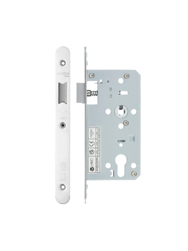 Zoo Hardware 2 Piece - DIN latch - backset 55mm - radius - Stainless Steel