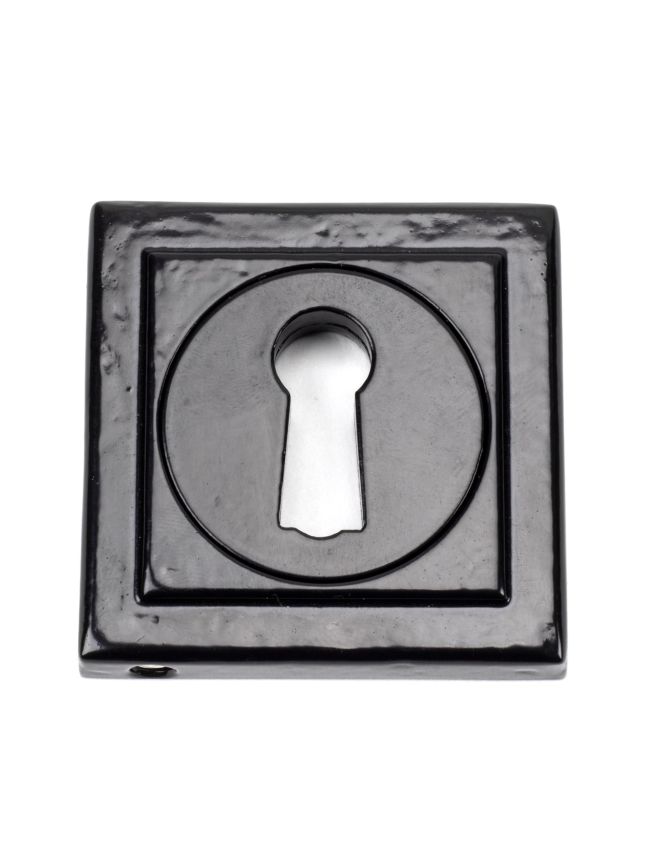 Black Round Escutcheon (Square)