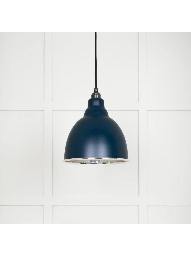Smooth Nickel Brindley Pendant in Dusk