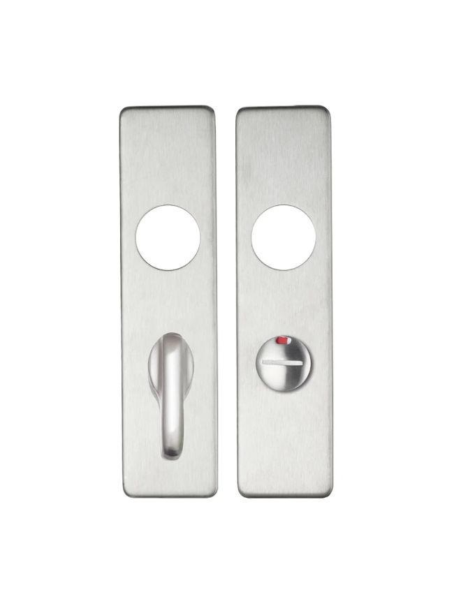 Zoo Hardware Cover plate for 19 mm RTD Lever on Short Backplate - Bathroom 57mm - 45mm x 180mm PSS - Satin Stainless