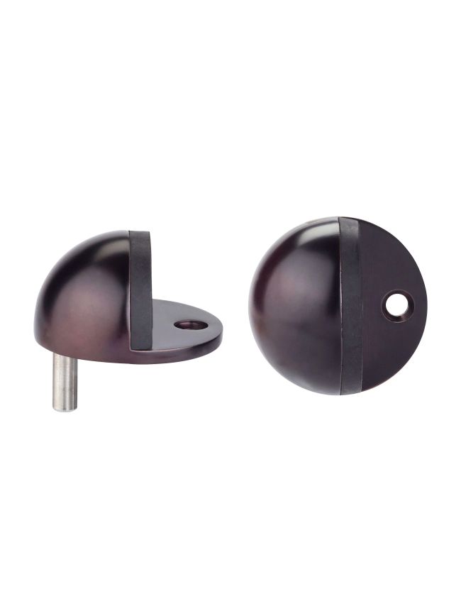 Zoo Hardware Door stop - floor mounted - oval - 45mm - Etna Bronze
