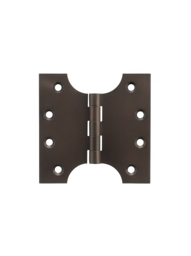 Atlantic (Solid Brass) Parliament Hinges 4" x 2" x 4mm - Urban Dark Bronze (Pair)