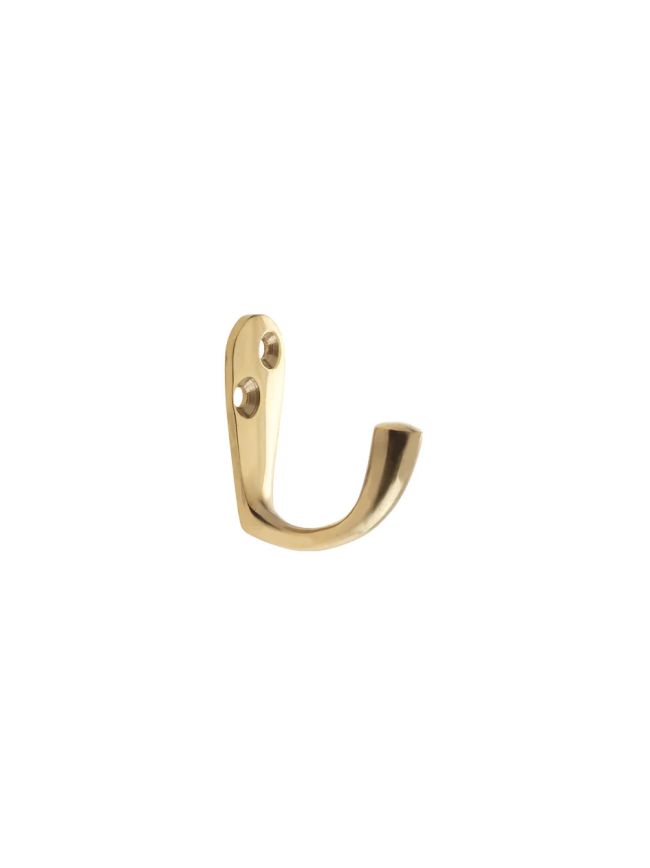 Zoo Hardware Single Robe Hook - Brass