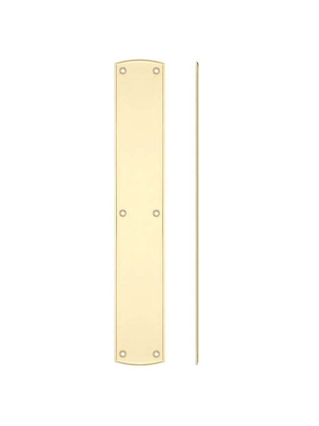 Zoo Hardware Finger Plate for FB118 - Brass
