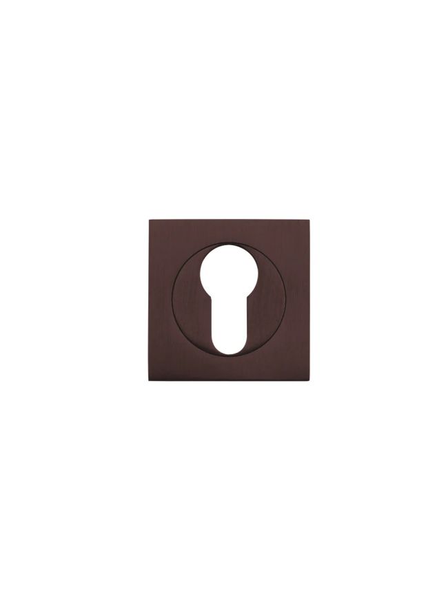 Zoo Hardware Square euro profile escutcheon - Etna Bronze