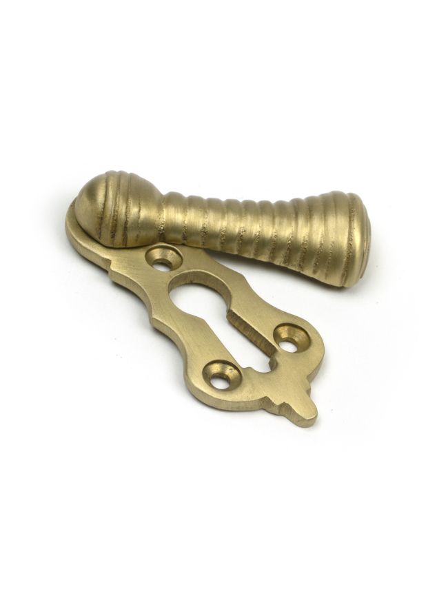 Satin Brass Beehive Escutcheon