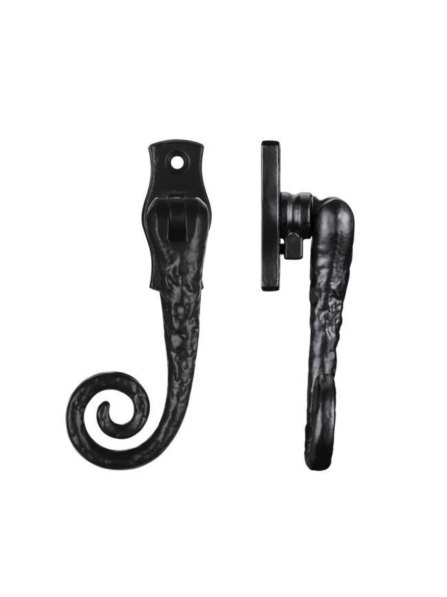 Zoo Hardware Monkey Tail Fastener Lockable c/w key - Right Hand - Black