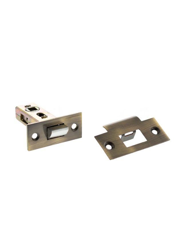 Atlantic Bolt Through Tubular Latch 2.5" - Antique Brass