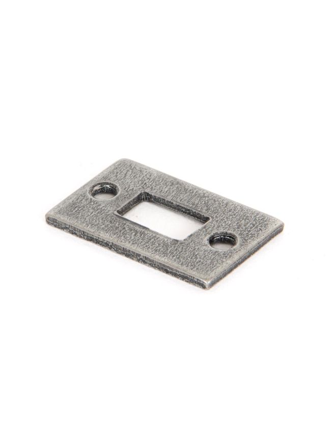 Pewter Mortice Plate For 4" Cranked Bolt