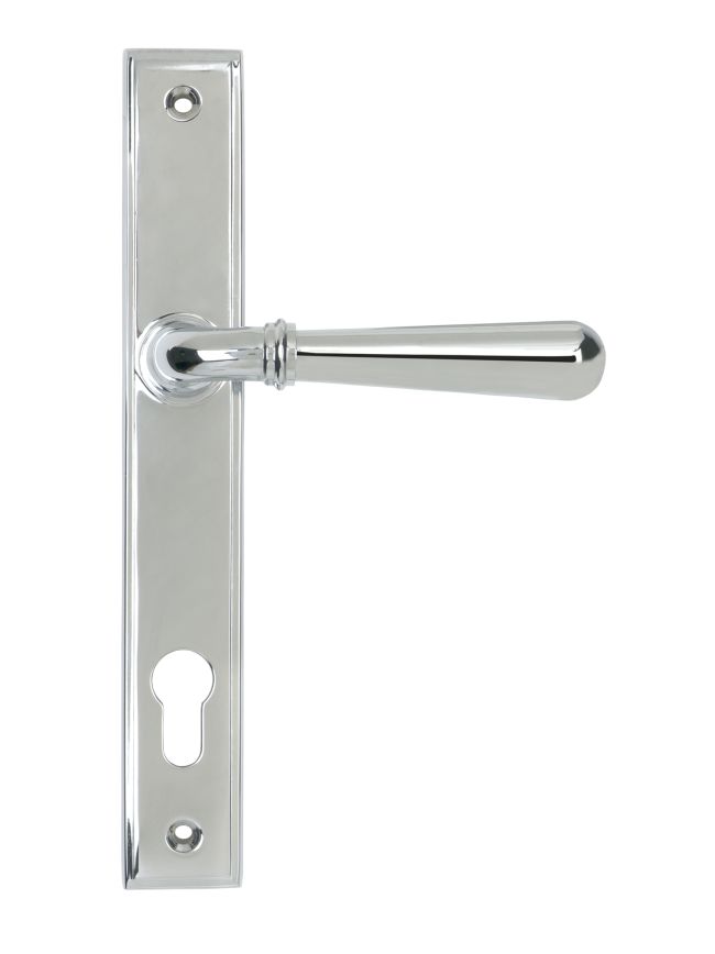 Polished Chrome Newbury Slimline Lever Espag. Lock Set