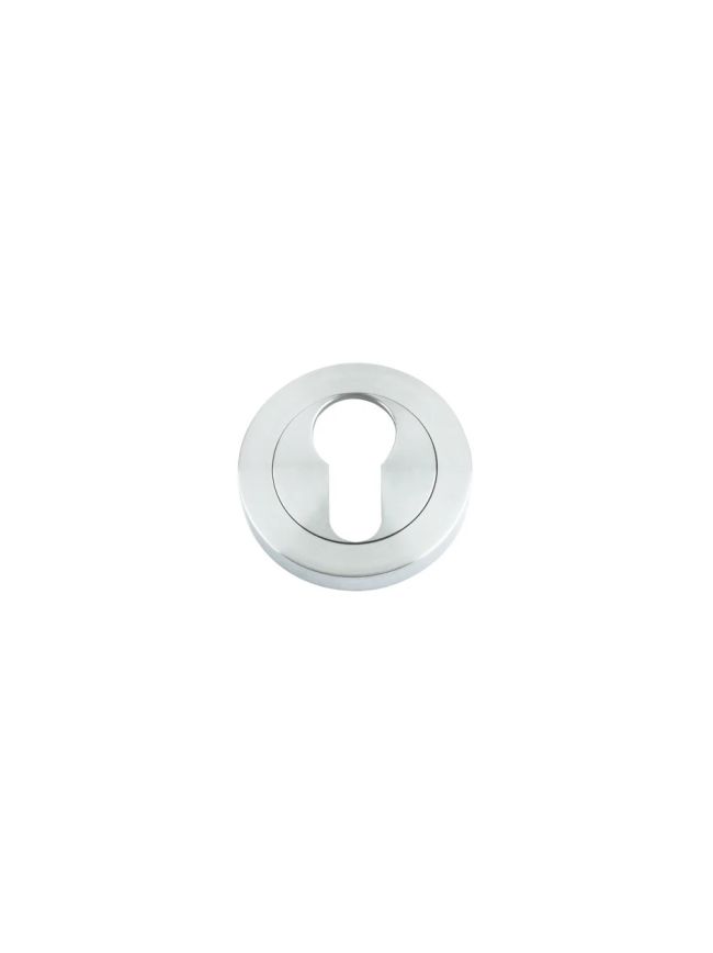 Zoo Hardware Euro profile round escutcheon - Satin Chrome