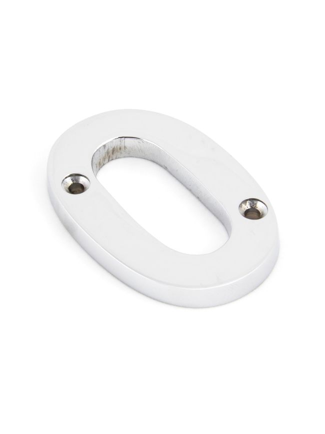Polished Chrome Numeral 0