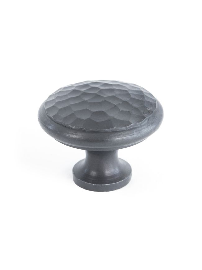 Beeswax Hammered Cabinet Knob - Large
