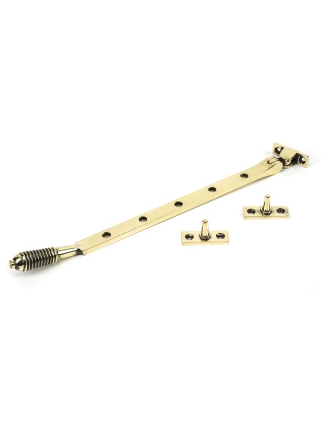 Aged Brass 12" Reeded Stay