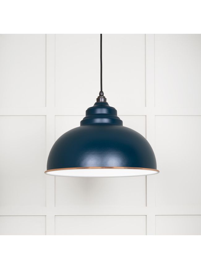 White Gloss Harborne Pendant in Dusk