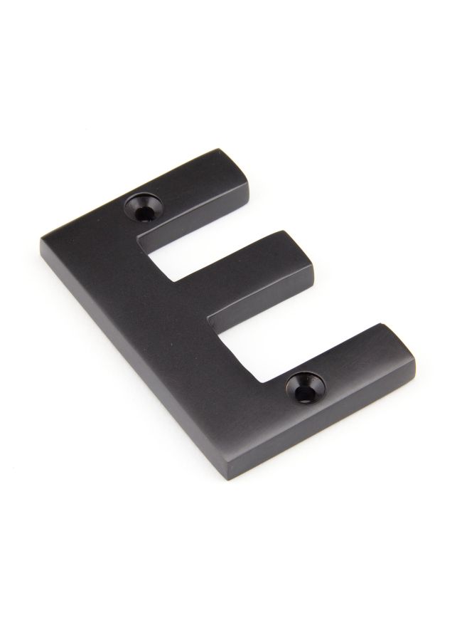Aged Bronze Letter E