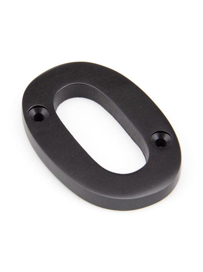 Aged Bronze Numeral 0