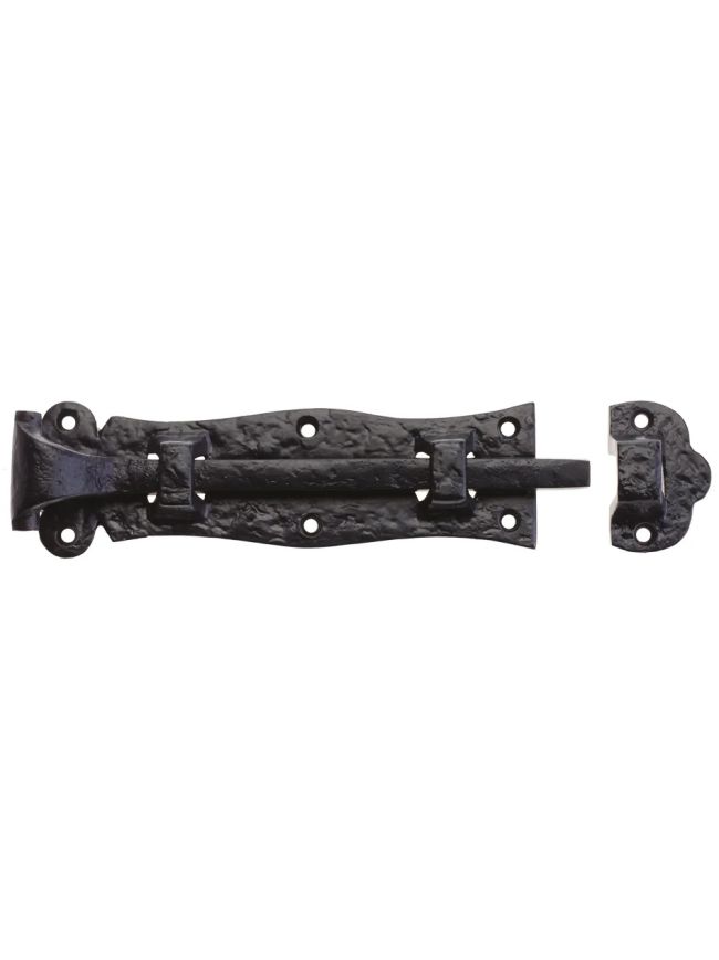 Zoo Hardware Plain Door Bolt - 8" - Black