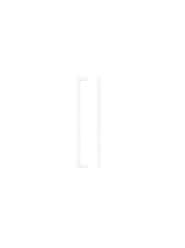 Zoo Hardware Square Block Cabinet handle 224mm CTC Matt White Finish
