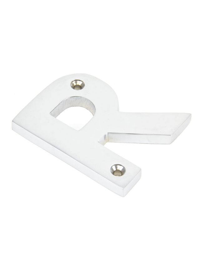 Satin Chrome Letter R