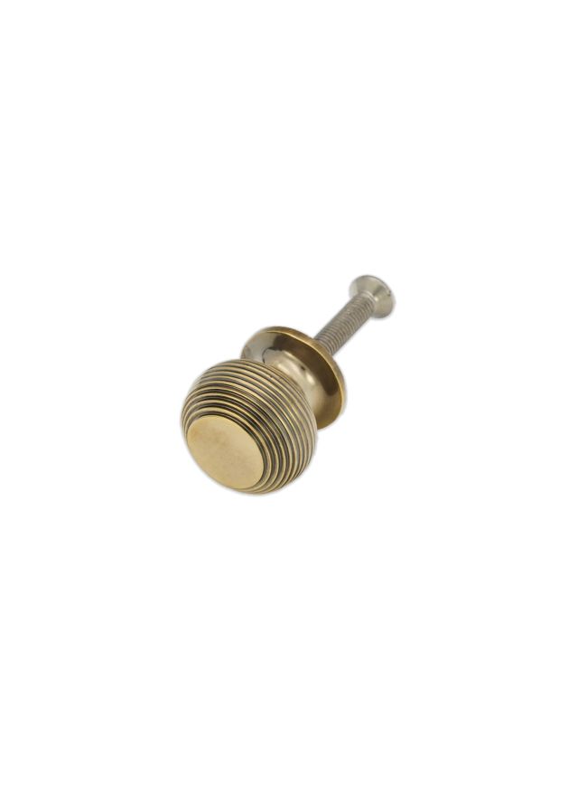 Beehive Small 30mm Cupboard Knob Aged Brass