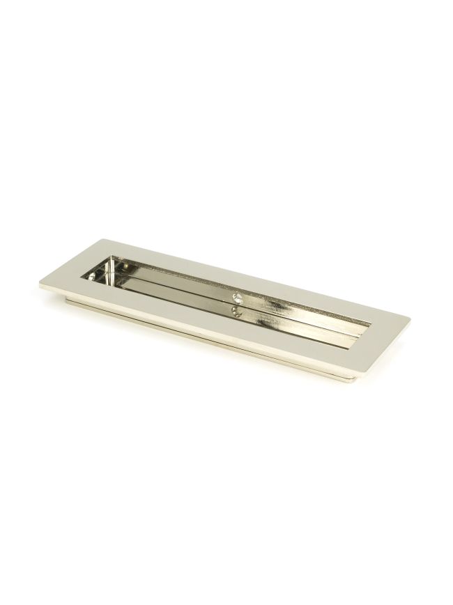 Polished Nickel 175mm Plain Rectangular Pull