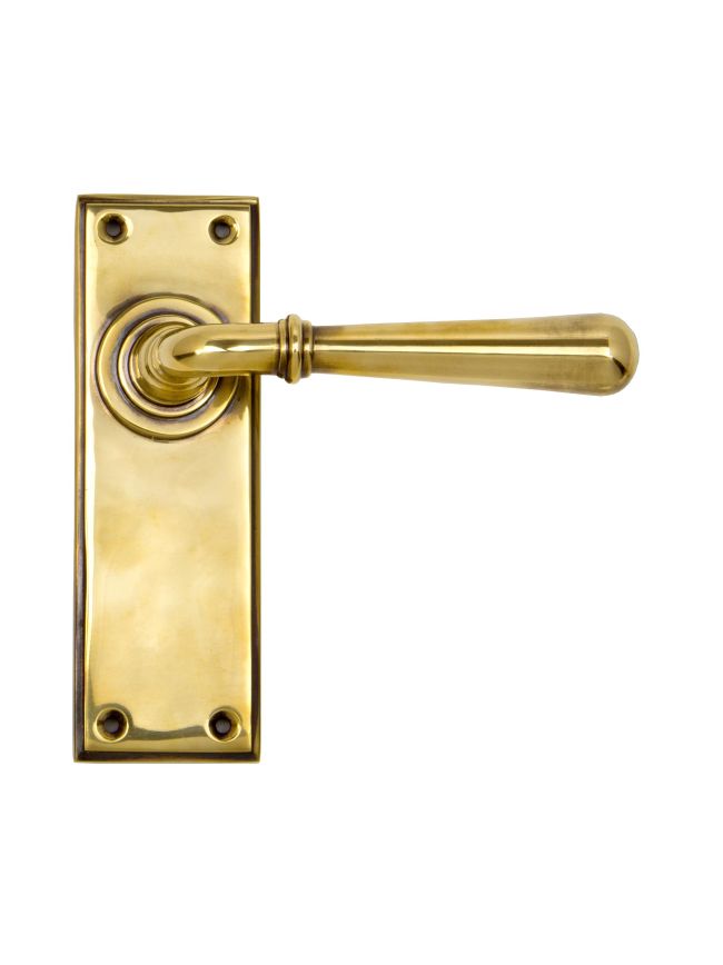 Aged Brass Newbury Lever Latch Set