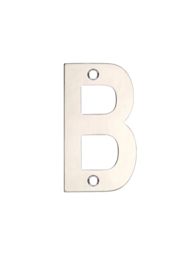 Zoo Hardware Letter - B - 75mm - Stainless Steel