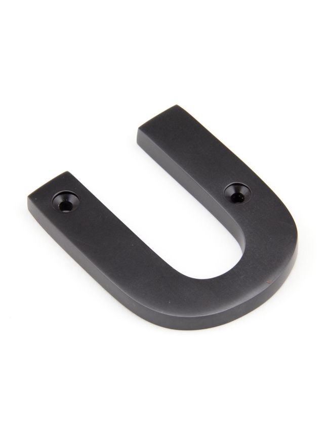 Aged Bronze Letter U