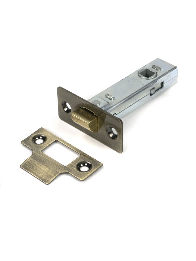 Aged Brass 3" Tubular Mortice Latch