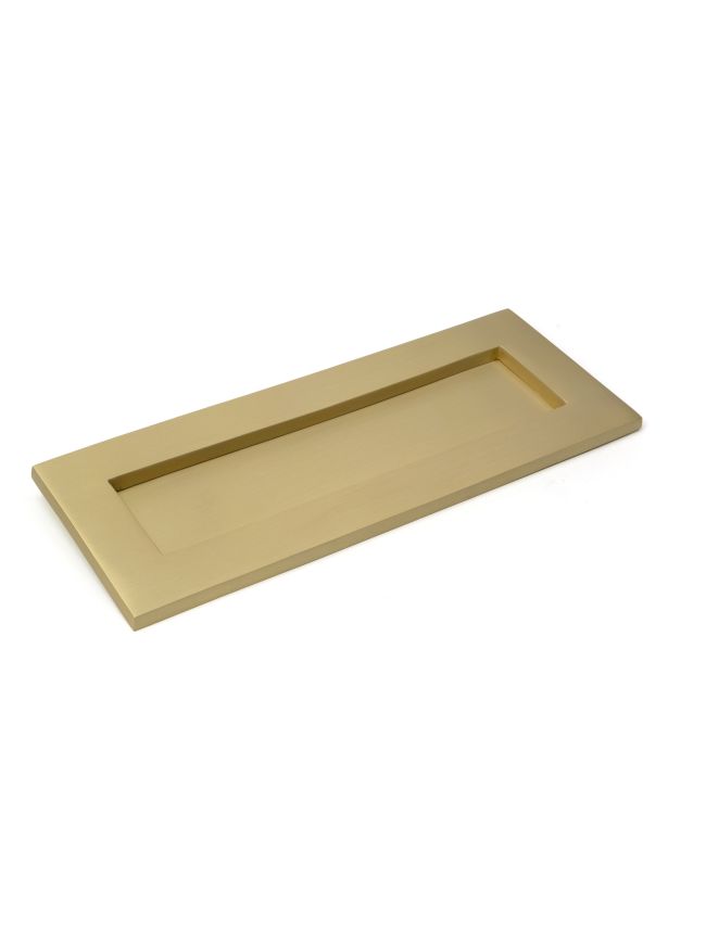 Satin Brass Small Letter Plate