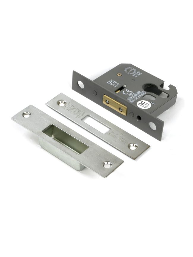 Satin SS 2½" Euro Profile Dead Lock