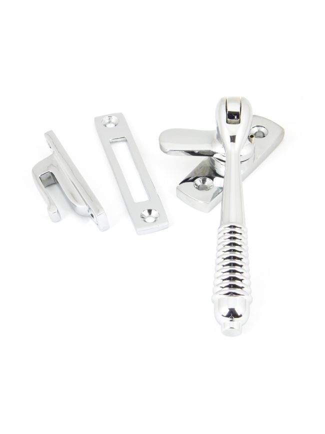 Polished Chrome Locking Reeded Fastener