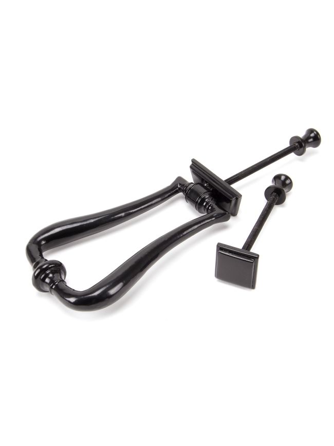 Black Slimline Art Deco Door Knocker
