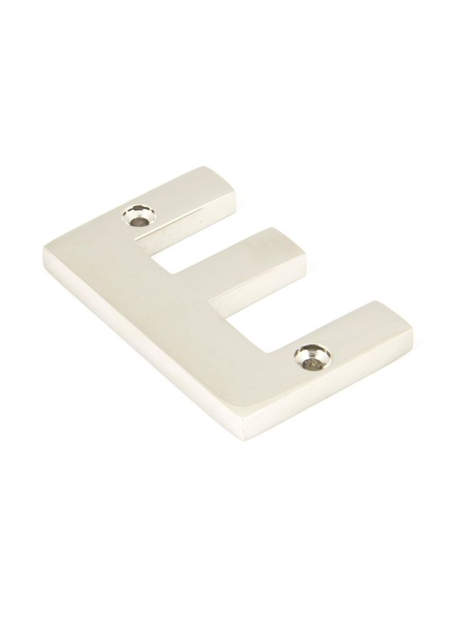 Polished Nickel Letter E